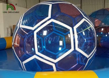 1.0 mm Transparent PVC / PTU Inflatable Soccer Ball Blow Up Walking On Water Ball