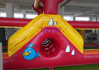 ই এম 0.55 মিমি পিভিসি Tarpaulin Inflatable বাউন্সি কাসল স্ট্রং সেলাই