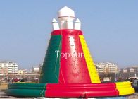সিই 8m Dia উচ্চ স্থায়িত্ব রঙিন Inflatable রকেট আরোহণ ওয়াল কিডস জন্য গেম গেম