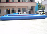 একক পাইপ 10 x 6 মিটার জল রোলার সঙ্গে কিডস জন্য নীল inflatable জল পুল