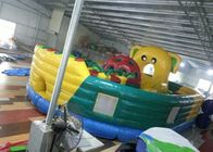 ক্রীড়া গেম হলুদ / সবুজ পিভিসি শিশুর Inflatable সুইমিং পুল