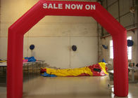 রেড এয়ারটাইট Inflatable Arches জল প্রুফ / বাণিজ্যিক Inflatable ক্রিসমাস আর্কি