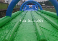 কাস্টম 1200m Inflatable স্লিপ এন স্লাইড পিভিসি Tarpaulin চার লেন্স Inflatable স্লিপ স্লাইড