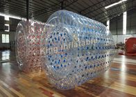 প্রাপ্তবয়স্ক বাচ্চাদের জন্য স্বচ্ছ কাস্টম Inflatable জল খেলনা Inflatable জল রোলার
