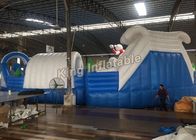 কিডস / প্রাপ্তবয়স্কদের জন্য কাস্টমাইজড হোয়াইট মজার বড় Inflatable ওয়াটার পার্ক সরঞ্জাম