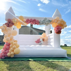 বাণিজ্যিক হোয়াইট inflatable বাউন্সার কাসল জাম্পিং inflatable বিবাহ bounce house