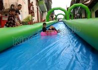 ডাবল লেন Inflatable স্লিপ এন কিডস এন প্রাপ্তবয়স্কদের জন্য 100m দীর্ঘ স্লাইড