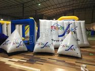 সিই অনুমোদিত অনুমোদিত এয়ার পাম্প সঙ্গে ত্রিভুজ এয়ারটাইট Inflatable ভাসমান Buoys জল পিভিসি খেলনা