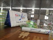 টেকসই পিভিসি হোয়াইট এবং নীল inflatable জল খেলনা, সিই অনুমোদন ফ্লোটিং Buoy অনুমোদিত