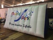 টেকসই পিভিসি হোয়াইট এবং নীল inflatable জল খেলনা, সিই অনুমোদন ফ্লোটিং Buoy অনুমোদিত