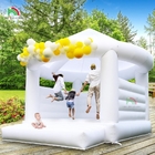 বাচ্চাদের ঝাঁপানো স্লাইড সাদা inflatable বিবাহের বল পিট পুল সঙ্গে ঝাঁপানো ঘর