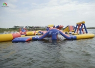 সাগর বড় inflatable ভাসমান জল পার্ক খেলা ভাসমান দ্বীপ সরঞ্জাম