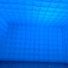 কাস্টমাইজযোগ্য রঙ LED আলো মোবাইল নাইট ক্লাব তাঁবু নীল inflatable ঘনক্ষেত্র তাঁবু পার্টি ঘটনা জন্য তাঁবু