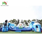 বাচ্চাদের খেলুন ডিজাইন inflatable বড় পুল ওয়াটার পার্ক inflatable ওয়াটার পার্ক সঙ্গে সুইমিং পুল এবং স্লাইড