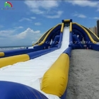 উচ্চ মানের কাস্টমাইজেশন 3 লেন inflatable জল স্লাইড