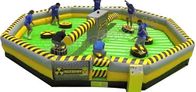 চলমান মেশিন সঙ্গে চ্যালেঞ্জ Inflatable Meltdown Wipeout খেলা খেলা