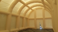 পিভিসি স্পোর্টস তাঁবু inflatable টেনিস কোর্ট বড় ঘনক্ষেত্র বিবাহের পার্টি LED হালকা বড় inflatable তাঁবু
