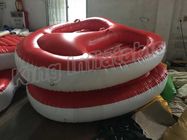 স্ক্রিন মুদ্রণ Inflatable জল খেলনা, 4 মি ব্যাসার 2 আসন পিভিসি Inflatable নৌকা