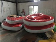 স্ক্রিন মুদ্রণ Inflatable জল খেলনা, 4 মি ব্যাসার 2 আসন পিভিসি Inflatable নৌকা