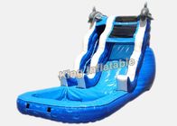 16 ফুট ডলফিন রাশ ওয়েভ বাণিজ্যিক Inflatable জল স্লাইড 7 * 4 * 5 মি