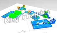 দৈত্য বহিরঙ্গন বাণিজ্যিক Inflatable জল খেলার মাঠ কাস্টমাইজড আকার