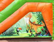 স্বনির্ধারিত আকার ডাইনোসর স্লাইড সহ Inflatable বাউন্স হাউস / বাচ্চা বাউন্সি কাসল