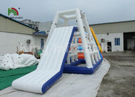 7.5 * 3.5 * 4 মি সাদা inflatable জঙ্গল জো জল খেলনা জল পার্ক জন্য ক্লাইম্বিং টাওয়ার