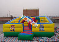 কিডস প্লে গেম Inflatable খেলার মাঠ / 0.45 মিমি সঙ্গে মজা শহর - 0.55 মিমি পিভিসি tarpaulin