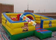 কিডস প্লে গেম Inflatable খেলার মাঠ / 0.45 মিমি সঙ্গে মজা শহর - 0.55 মিমি পিভিসি tarpaulin