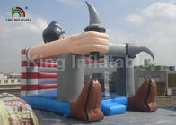 পিভিসি পাইরেট থিম Inflatable জাম্পিং ক্যাসল বাউন্সার 4 এক্স 3m খালেদা গ্রে রঙ