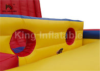 বাণিজ্যিক আউটডোর Inflatable স্পোর্টস গেম / বাউন্সার রক আরোহণ ওয়াল
