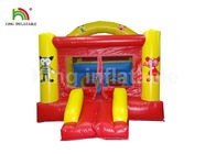 শিশু পার্ট ভাড়া জন্য স্লাইড সঙ্গে ফায়ার Retardant লাল Inflatable কাসল Trampoline