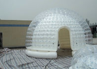 0.9 মিমি পিভিসি Inflatable বুদ্বুদ তাঁবু / বিজ্ঞাপন প্রদর্শনীর জন্য স্বচ্ছ তাঁবু