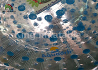 কাস্টমাইজড লোগো সঙ্গে নীল টেকসই প্রাপ্তবয়স্ক Inflatable ঘাস রোলিং Zorb বল