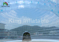 জলরোধী 1.0 মিমি পিভিসি Inflatable গুম্বজ বুদ্বুদ তাঁবু ডবল স্তর গঠন
