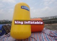 হলুদ / কমলা inflatable জল পার্ক, জল খেলা জন্য লিড বিনামূল্যে পিভিসি ভাসমান খেলনা