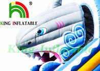 একা লেন 0.55 মিমি পিভিসি Tarpaulin Inflatable শুকনো স্লাইড / সিই হাঙ্গর Inflatable স্লাইড