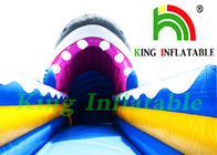 একা লেন 0.55 মিমি পিভিসি Tarpaulin Inflatable শুকনো স্লাইড / সিই হাঙ্গর Inflatable স্লাইড