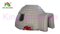 ওয়াটারপ্রুফ হোয়াইট Inflatable ইভেন্ট তাঁবুর টানেল ভাড়া ব্যবসায়ের জন্য স্বচ্ছ গম্বুজ ছাদ