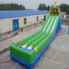 ট্রিপল LANS দৈত্য Inflatable জল স্লাইড বহিরঙ্গন / ভাড়া জন্য রঙিন