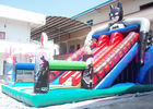 জায়ান্ট রঙিন সুপার ম্যান Inflatable শুকনো স্লাইড ই এম 0.55 মিমি পিভিসি Tarpaulin বহিরঙ্গন জন্য