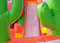 প্লেটো পিভিসি দ্বারা কার্টুন গাড়ী সজ্জা Inflatable শুকনো স্লাইড কিডস খালেদা পিছনের দিকের স্লাইড