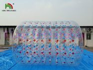 ট্রান্সপারেন্ট Inflatable জল খেলনা প্রাপ্তবয়স্কদের N কিডস জন্য রঙিন ডি রিং জল রোলার