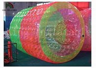 3 মি লম্বা লাল এবং সবুজ inflatable জল খেলনা / জল ঘূর্ণায়মান বল