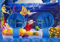 রঙিন সাগর ওয়ার্ল্ড কিডস ইনডোর খেলনা অগ্নিরোধী পিভিসি উপকরণ সঙ্গে inflatable বাধা কোর্স