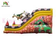 কিডস জন্য বাণিজ্যিক পিভিসি Tarpaulin ডাইনোসর Inflatable শুকনো স্লাইড ডিজিটাল মুদ্রণ