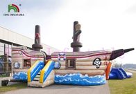 পাইরেট / হাঙ্গর 0.9 মিমি পিভিসি Inflatable জল পার্ক মাল্টিপ্লে / রঙিন খেলার মাঠ