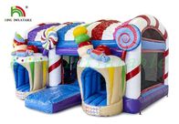 কিডস Inflatable જમ્પિંગ কাসল অ্যামেজিং ক্যান্ডি / আইস ক্রিম ওয়ার্ল্ড ডিজাইন