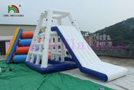 খালেদা 0.9 মিমি পিভিসি Tarpaulin জায়েন্ট Inflatable জল খেলনা কাস্টম রঙ ভাসমান স্লাইড