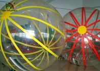 হট এয়ার ঢালাই মেশিন দ্বারা রঙিন স্ট্রিং টেকসই পিভিসি / PTU Inflatable হাঁটা জল বল